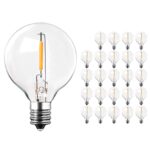 25 Pack G40 Led Light Bulb Replacement 1w E12/C7 Small Screw - Image 2