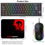 Wired RGB Backlit Mechanical Gaming Mouse Keyboard, 68 Keys - Image 2
