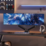 Huanuo Heavy Duty Dual Monitor Arm for 22~40 Inch Monitors