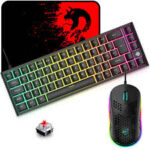 Wired RGB Backlit Mechanical Gaming Mouse Keyboard, 68 Keys - Image 3