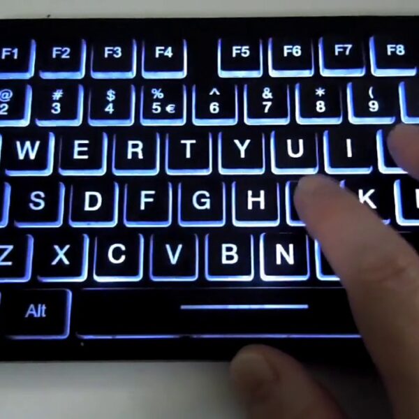 Wired White Backlit Usb Keyboard - Large Print Letters