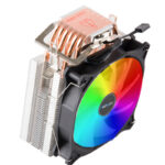 Cpu Cooler 4 Heat Pipes 90mm 3 Pin Lga 1200 115x Cooling Fan - Image 2