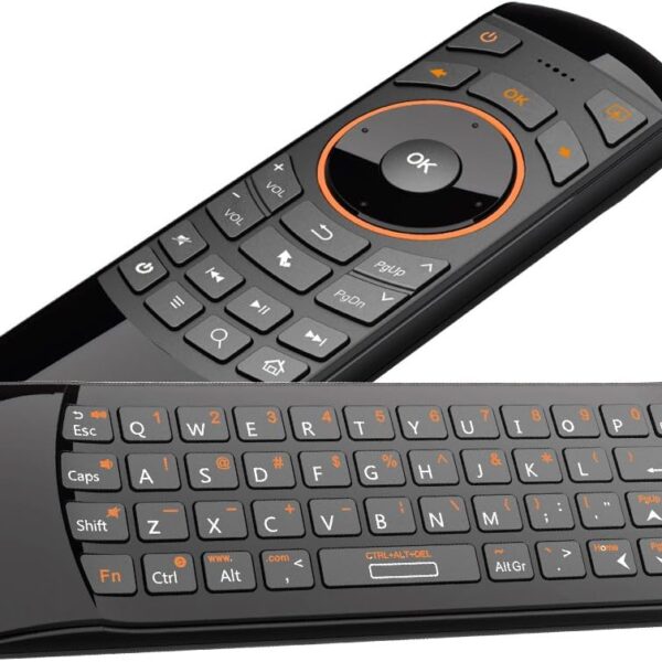 Rii Mini i25 Rechargeable 2.4GHz Remote Control with Air Fly Mouse and Wireless Keyboard for Android TV Box, PC, PS3, Laptop, HTPC, IPTV, Windows, Linux
