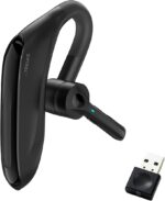 SUNITEC Bluetooth Headset with Microphone Wireless Headset Single Ear Wireless with Noise Cancelling USB Dongle CVC 8.0 Dual Mic to Mobile Phone/Mac/PC Over for Business/Office/Driving
