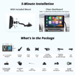 ATOTO P8 7 inch Touchscreen Portable in-Dash Navigation, Wireless Carplay & Wireless Android Auto, with HD 1080P Front Dash Cam, WDR & Auto Dimmer, Remote Control, Support up to 128G SD, P807SD-FC - Image 5