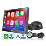 ATOTO P8 7 inch Touchscreen Portable in-Dash Navigation, Wireless Carplay & Wireless Android Auto, with HD 1080P Front Dash Cam, WDR & Auto Dimmer, Remote Control, Support up to 128G SD, P807SD-FC - Image 2