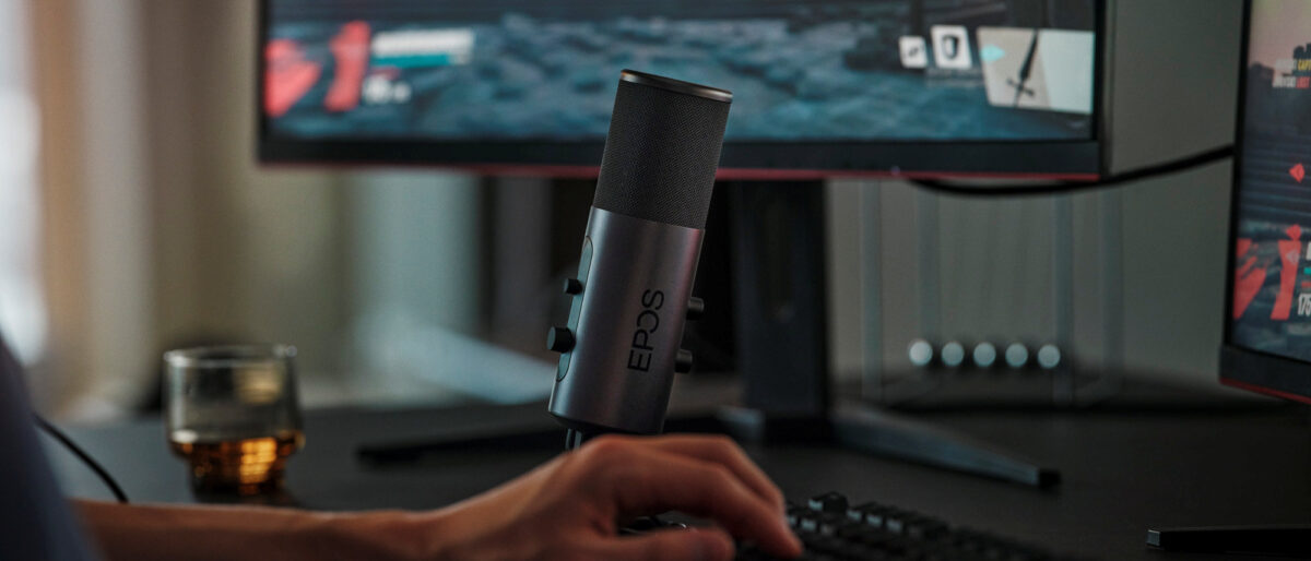 EPOS Gaming B20 Streaming Microphone - 2.9m Cable USB-C Computer Microphone for Gaming - PC & Laptop Connection with Audio Controls - Compatible with PC, Mac, and PS4/5 - Desk Stand Included, Gray - Image 3